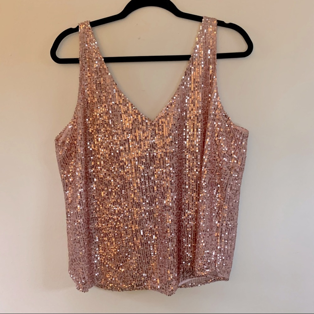 Champagne Sequin Shell - Picture 2 of 5